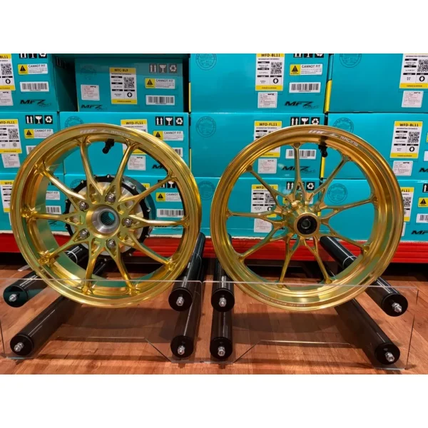ล้อฟอร์จ MFZ (ดุมเต็ม) สีทอง สำหรับ Honda Giorno