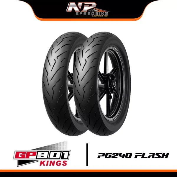 ยางมอเตอร์ไซค์ GP901 Flash P6240 ขอบ 12 13 14 15 17 นิ้ว สำหรับ Giorno PCX Click Wave Grand Filano Forza Xmax ADV350