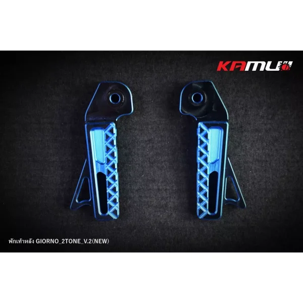 พักเท้าหลัง CNC ทูโทน ลาย V.2 KAMUI สำหรับ Honda Giorno