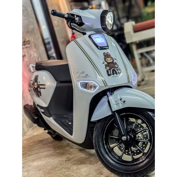 สติ๊กเกอร์ Labubu Honda Giorno ครบชุด พร้อมที่รีด